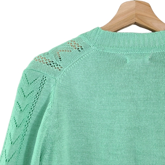 The May Co. Vintage Jade Green Cardigan - Picture 4 of 9
